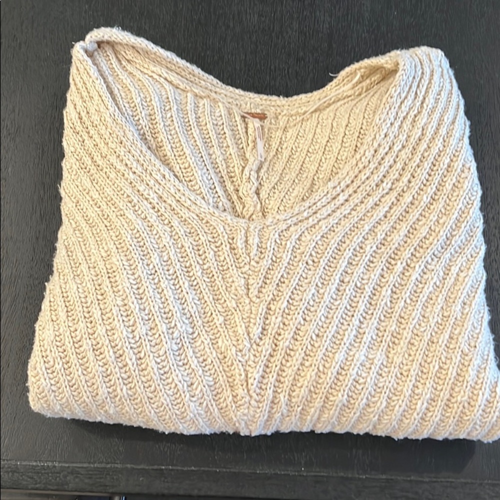 Free People cable knit sweater